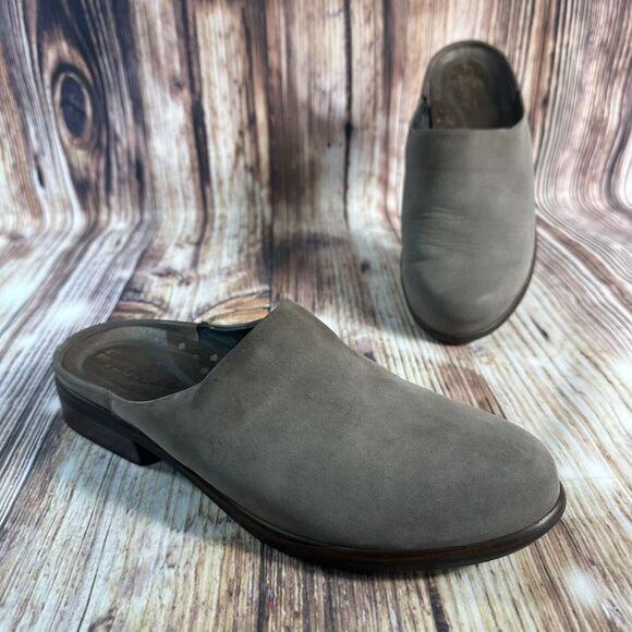 Naot Shoes - Naot LODOS Shiitake Size 38 US 7 Suede Slides Clogs Mules Slip On Loafers Shoes